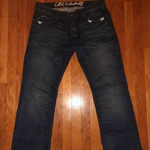 Classic Dark-Denim Cult Of Individuality Jeans!!!
